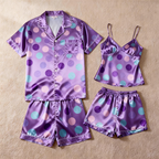 Comfortable and Stylish Satin Pajamas Short Set