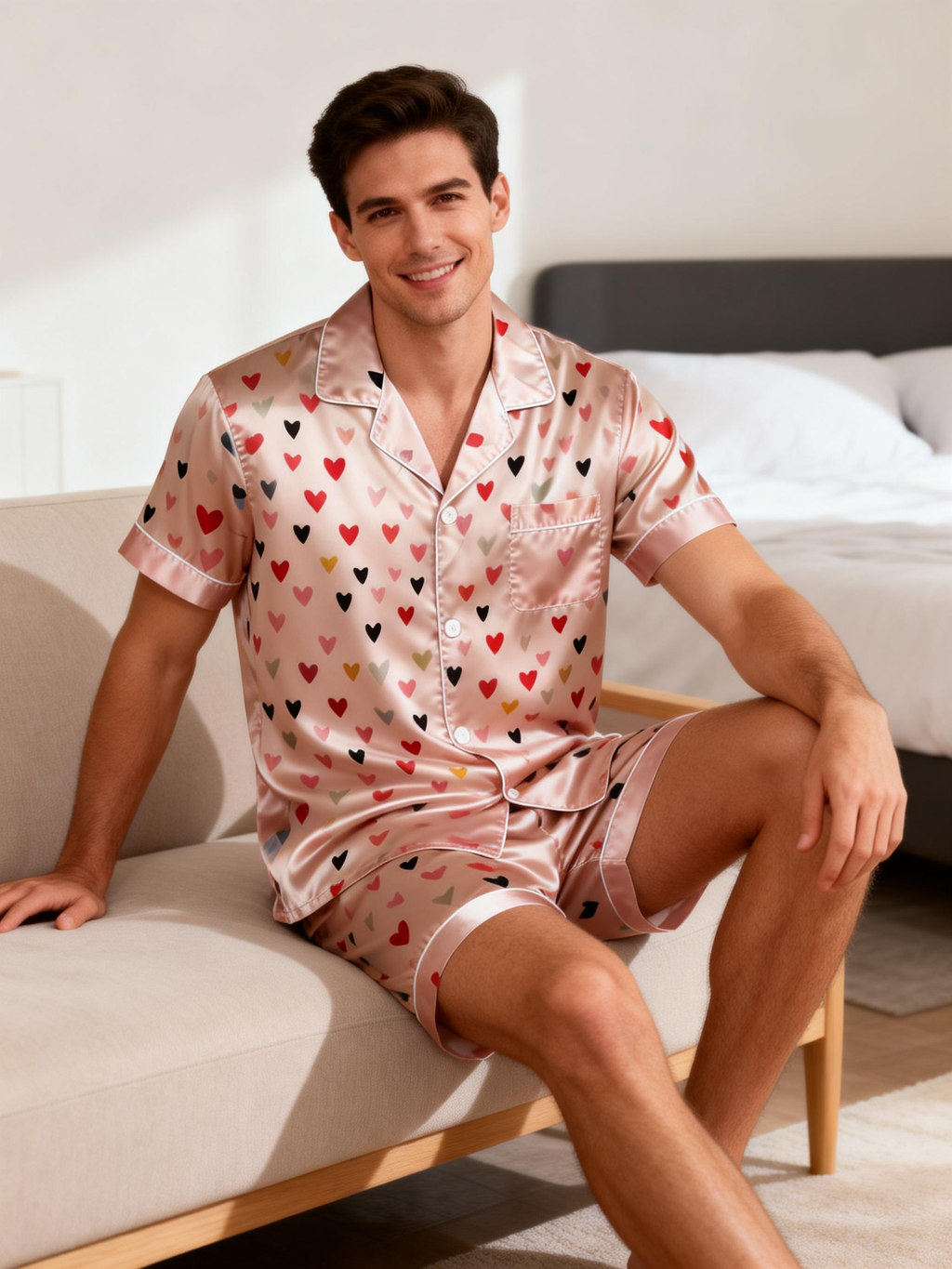 Soft and Smooth Satin Pajamas Set for Him & Her