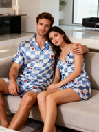 Luxurious Matching Satin Pajamas for Him and Her