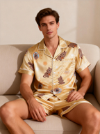 Couple's Essential: Satin Pajamas for a Good Night's Sleep