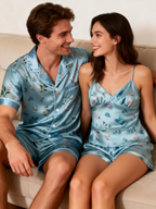 Premium Quality Satin Pajamas Set for Anniversary