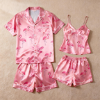 Relaxing Night In: Satin Short Pajamas for Couples