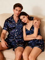 Women Nightwear: Classic Satin Pajamas Short Set