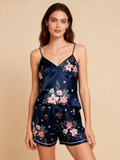 Couple¡¯s Silky Satin Short Set ¨C Ideal Anniversary Gift