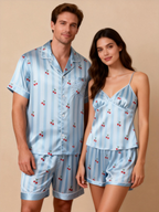 Silky Classic Sleepwear for Couples ¨C Satin Pajama Set