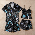 Couple¡¯s Satin Sleepwear Set ¨C Short & Comfortable