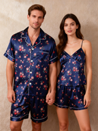 Romantic Matching Satin Pajamas for Couple