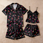 Ultra-Soft Silky Satin Pajama Set for Couples ¨C Short Style