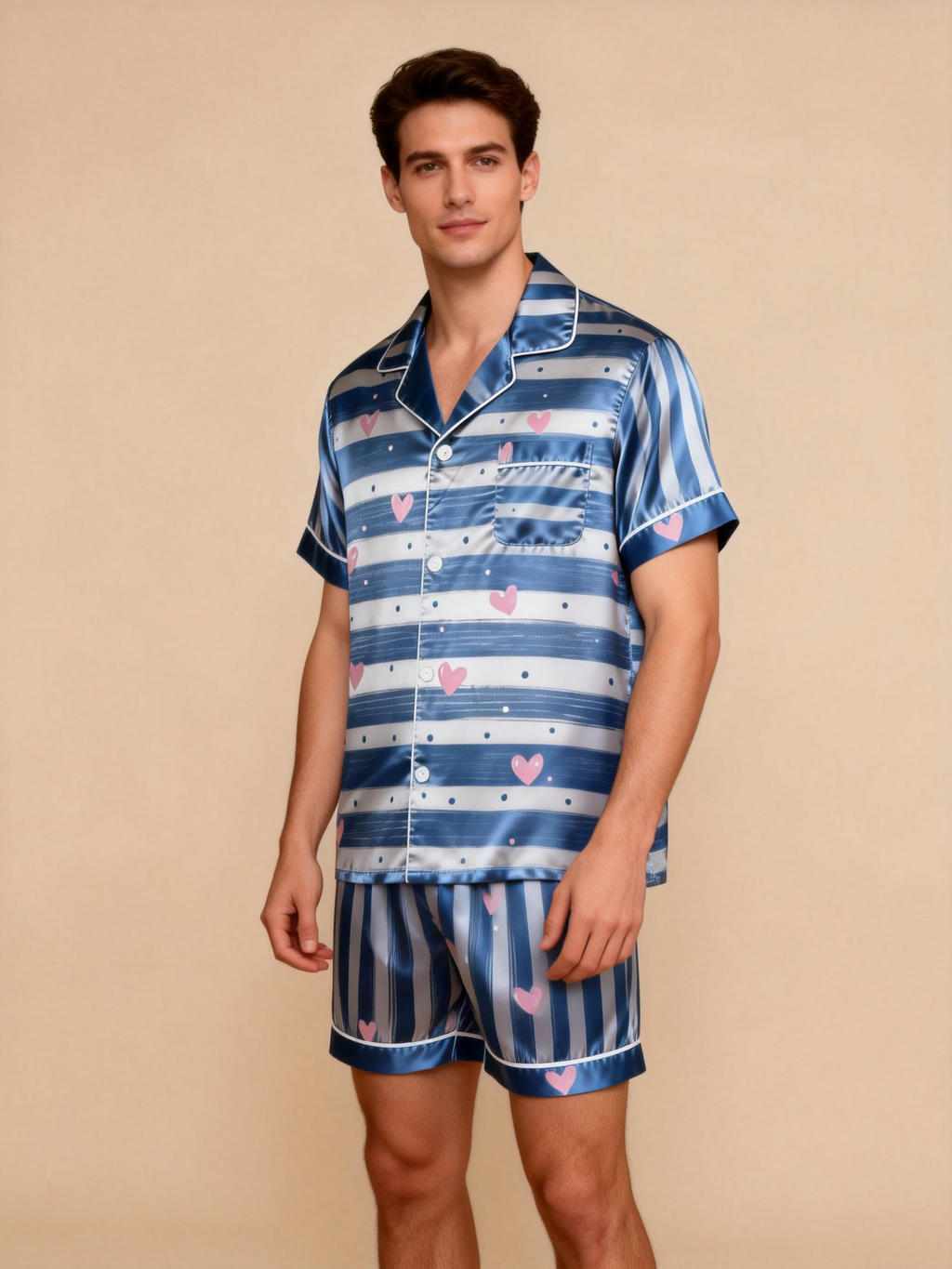 Smooth Silky Satin Pajamas for Couples ¨C Breathable & Soft