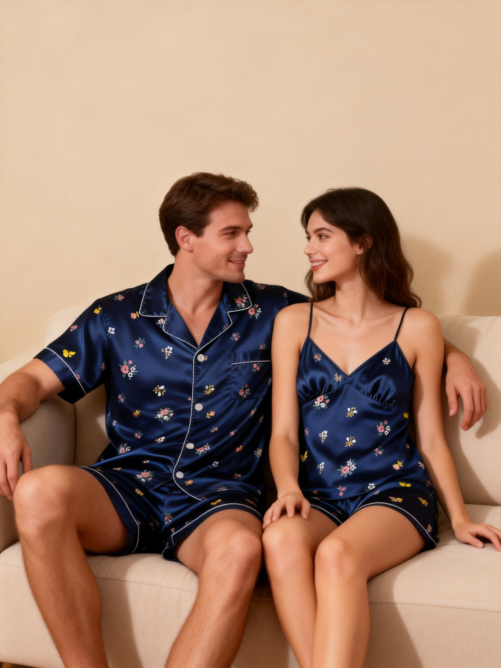 Silky Satin Pajamas for Two ¨C Luxurious Sleep Experience
