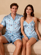 Silky Classic Sleepwear for Couples ¨C Satin Pajama Set