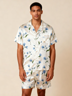 Couple¡¯s Silky Nighttime Pajamas ¨C Satin Short Set