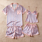 Silky Satin Pajama Short Set for Couples ¨C Elegant & Lightweight