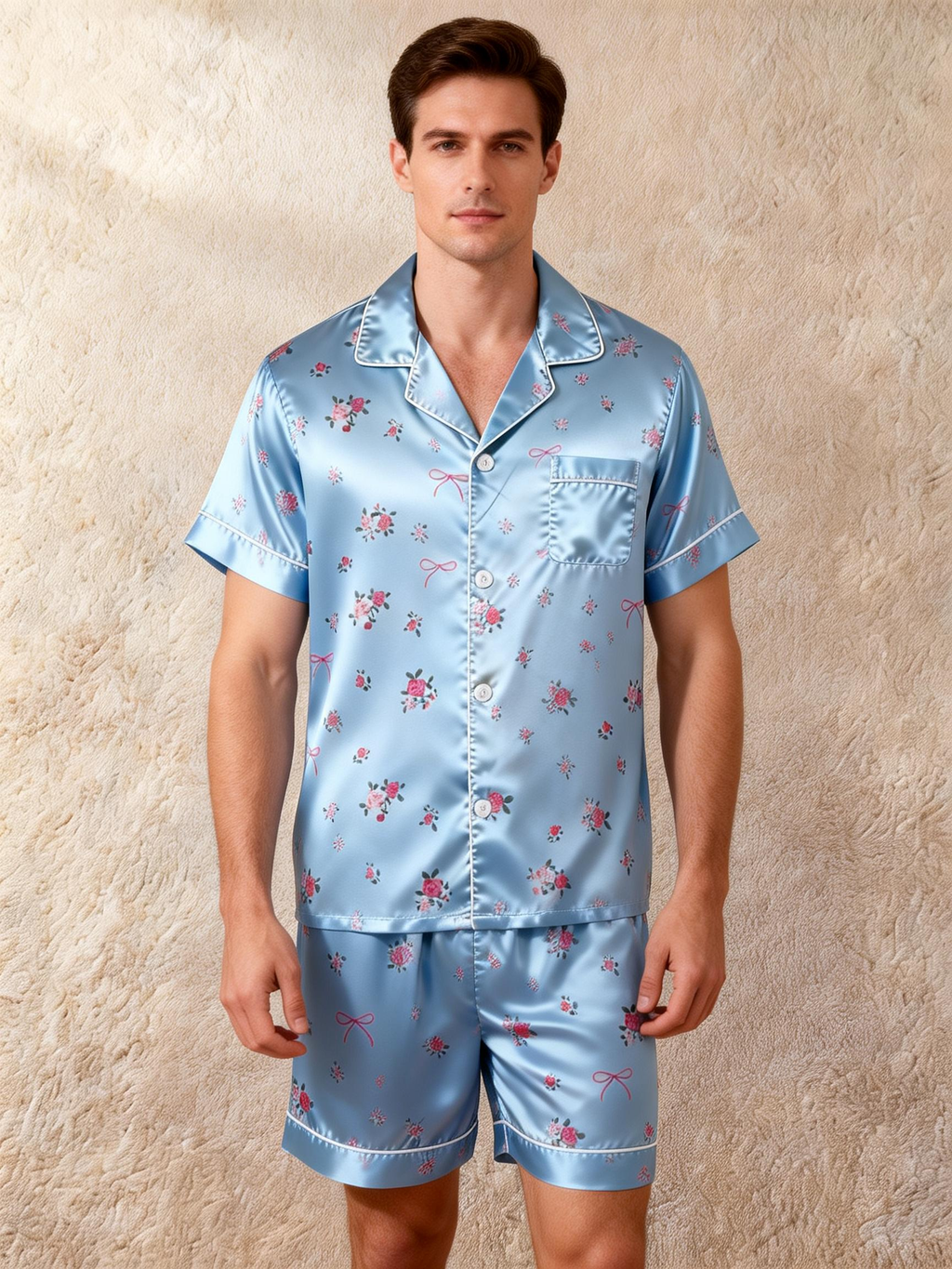 Luxury Satin Pajama Set for Him and Her