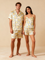 Couple¡¯s Silky Bedtime Set ¨C Satin Pajama Shorts
