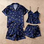 Silky Satin Couple Pajamas ¨C Perfect for Wedding Nights