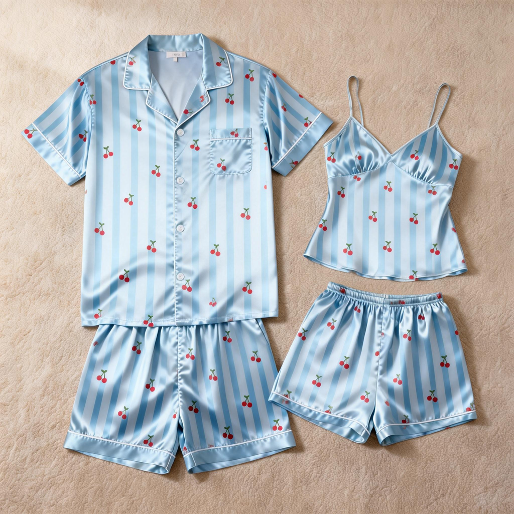 Silky Classic Sleepwear for Couples ¨C Satin Pajama Set