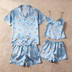 Classic Silky Satin Pajamas for Couples ¨C Gift-Ready Set