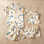 Matching Silky Pajamas for Couples ¨C Satin Short Style