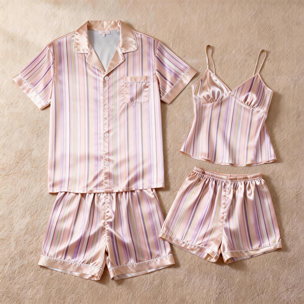 Silky Satin Pajamas for Couples ¨C Light & Breathable