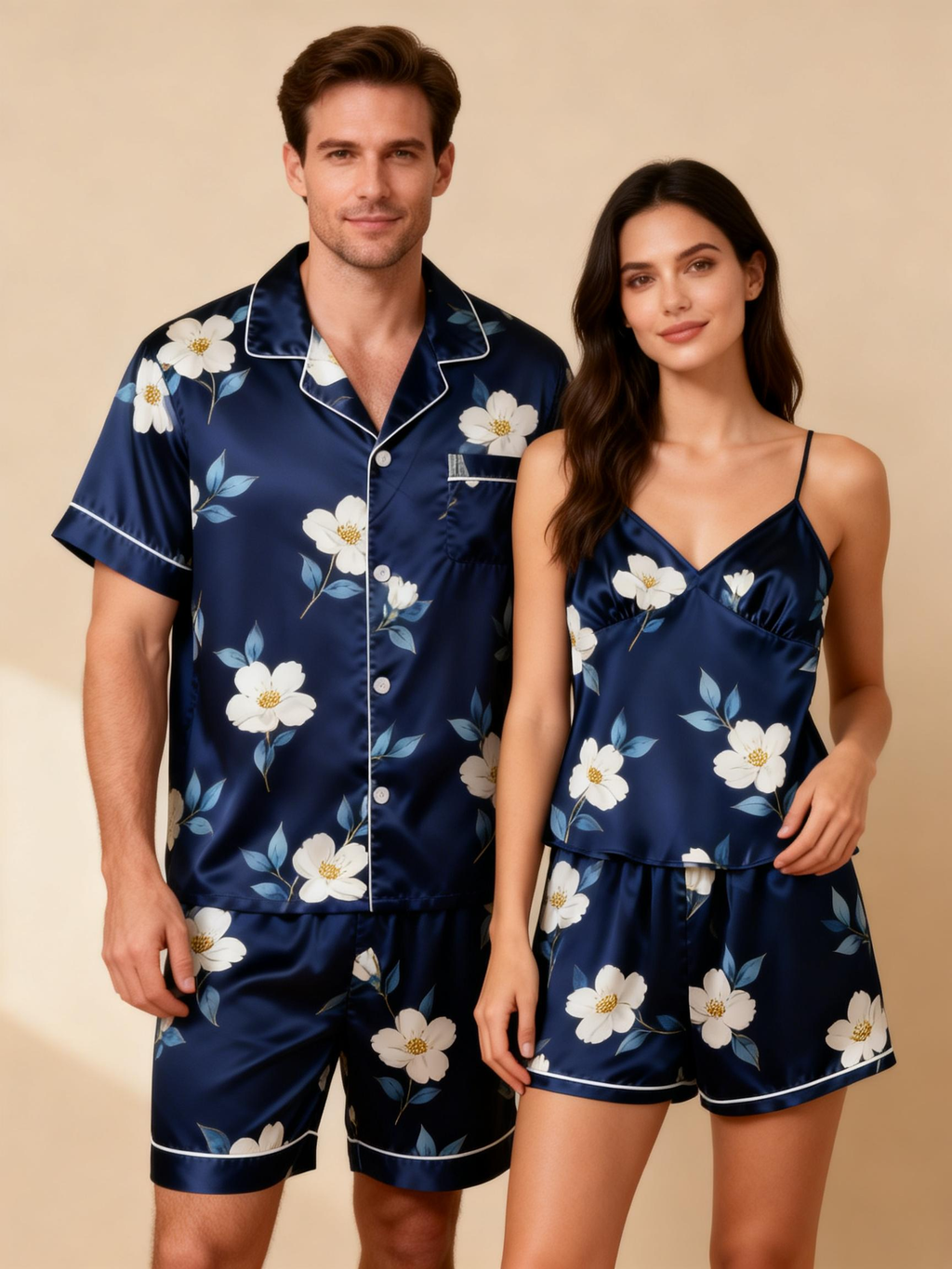 Silky Soft Satin Pajamas for Couples ¨C Sleep in Luxury