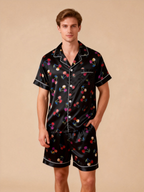 Ultra-Soft Silky Satin Pajama Set for Couples ¨C Short Style