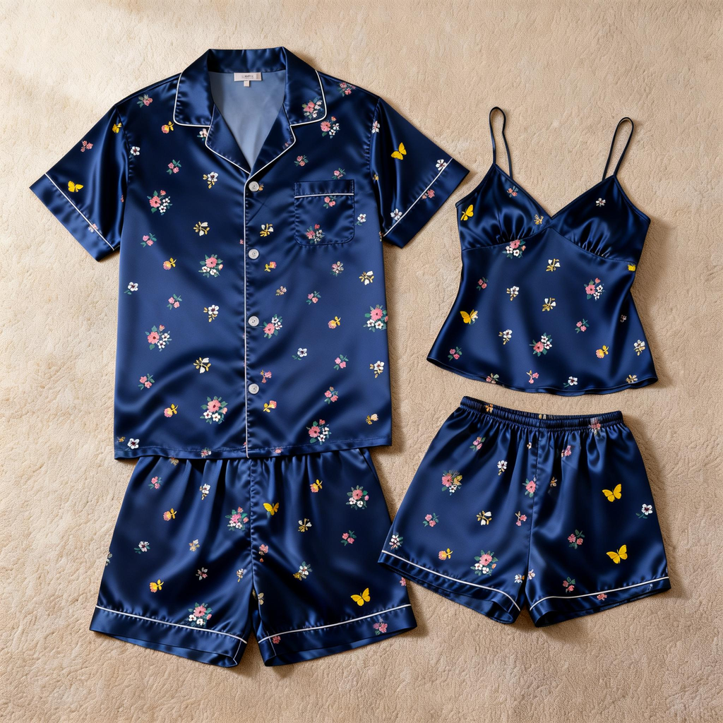 Silky Satin Pajamas for Two ¨C Luxurious Sleep Experience