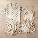 Silky Classic Sleep Set for Couples ¨C Satin Short Pajamas