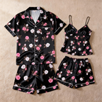 Matching Silky Sleep Set for Couples ¨C Satin Short Style
