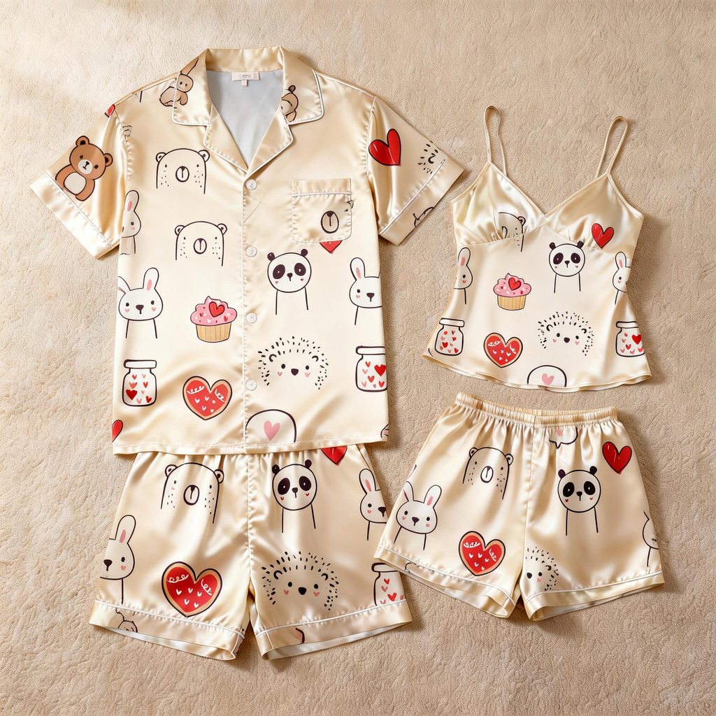 Silky Satin Pajama Set ¨C Perfect Couple Gift Idea