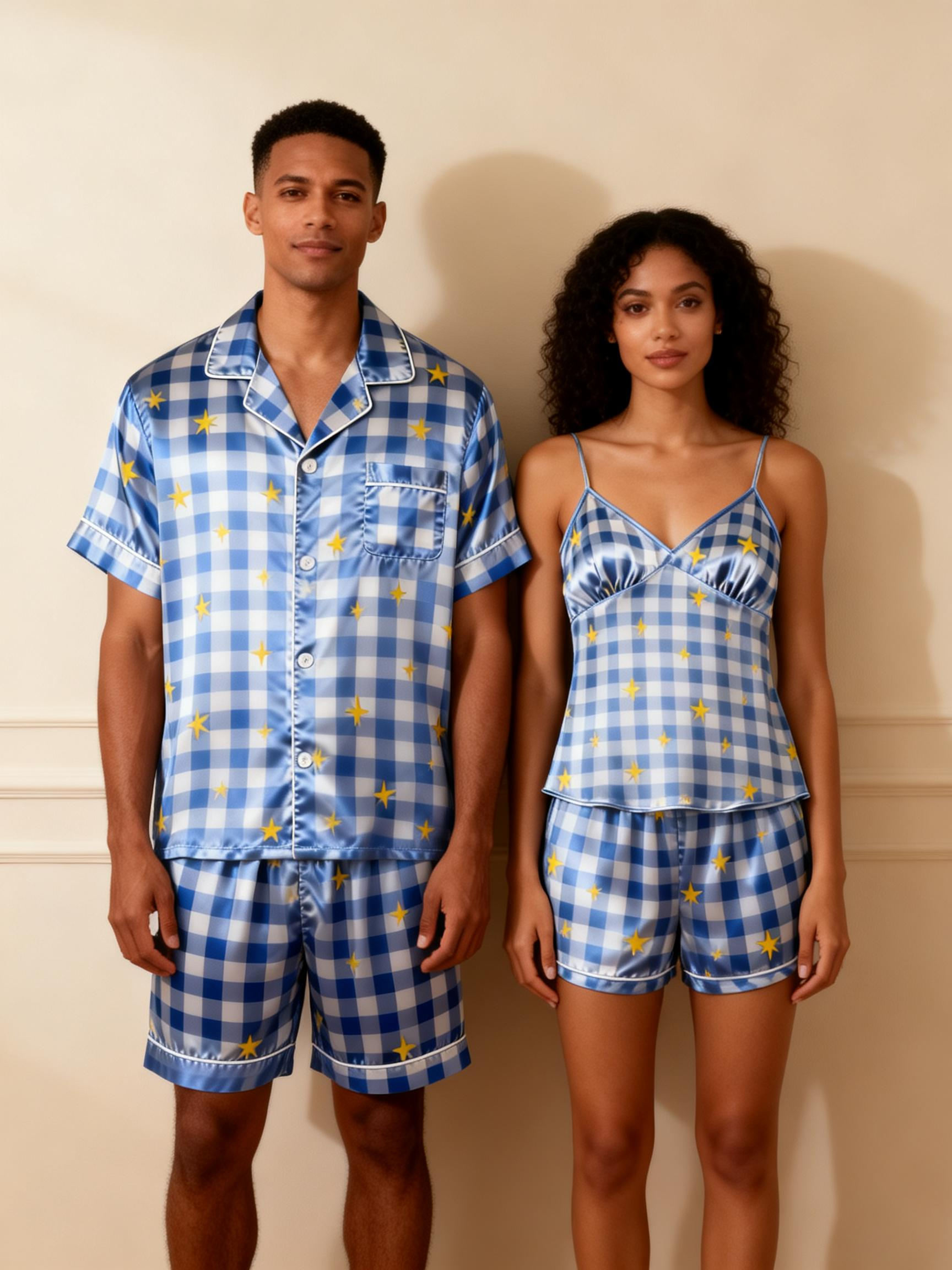 Silky Smooth Sleepwear for Two ¨C Satin Pajama Short Set