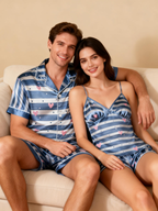 Smooth Silky Satin Pajamas for Couples ¨C Breathable & Soft