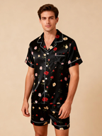 Silky Classic Pajamas for Two ¨C Satin Short Set