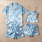Silky Satin Pajama Short Set ¨C Luxurious Couple Gift