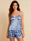 Silky Satin Sleep Set ¨C Short Pajamas for Him & Her