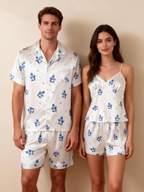 Couple¡¯s Silky Sleep Collection ¨C Satin Pajama Shorts