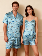 Silky Satin Sleep Set for Couples ¨C Perfect for Warm Nights