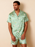 Silky Satin Pajama Shorts for Two ¨C Romantic Sleep Set