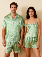 Silky Satin Pajama Shorts for Two ¨C Romantic Sleep Set