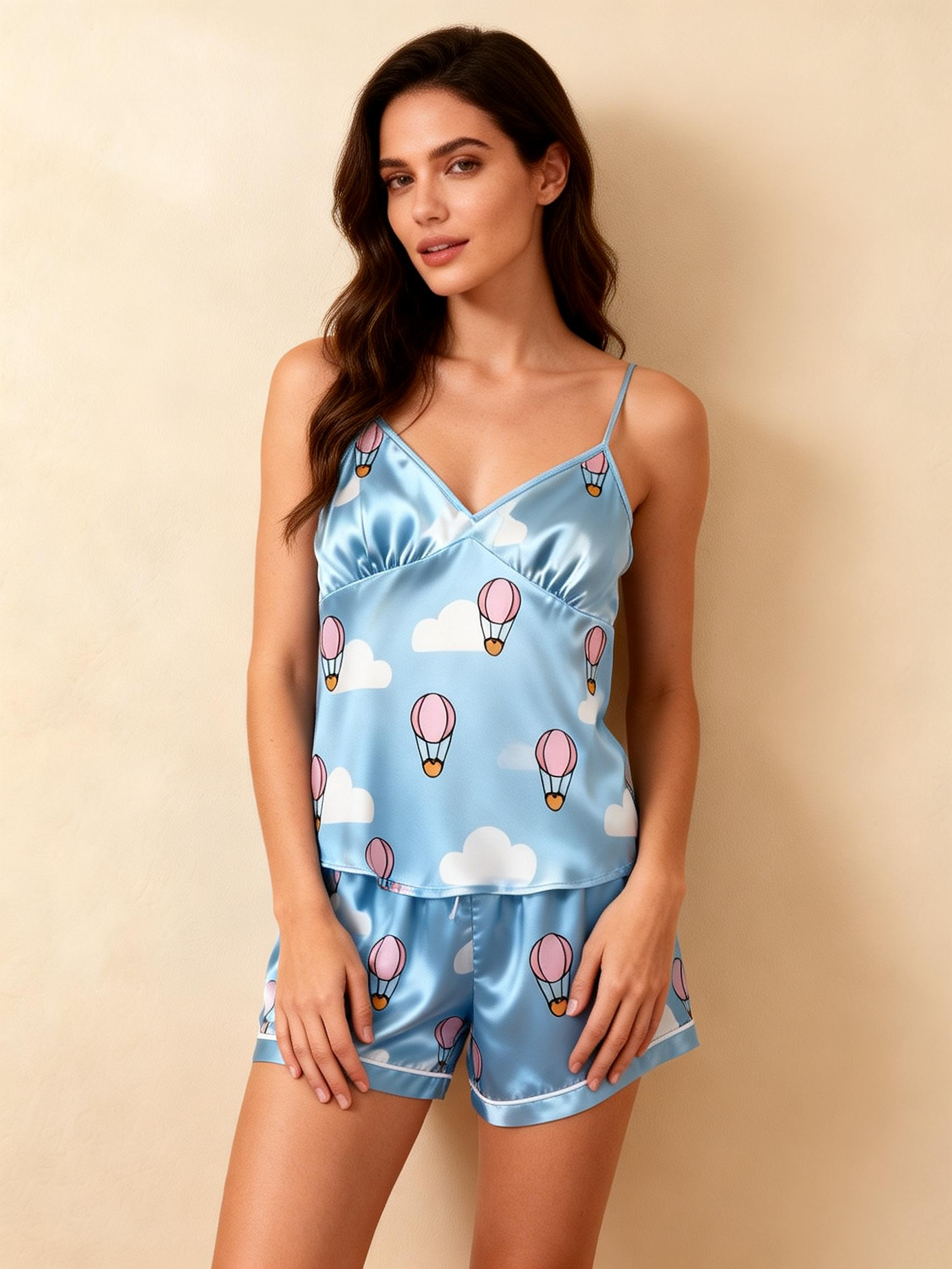 Silky Satin Pajama Short Set ¨C Luxurious Couple Gift