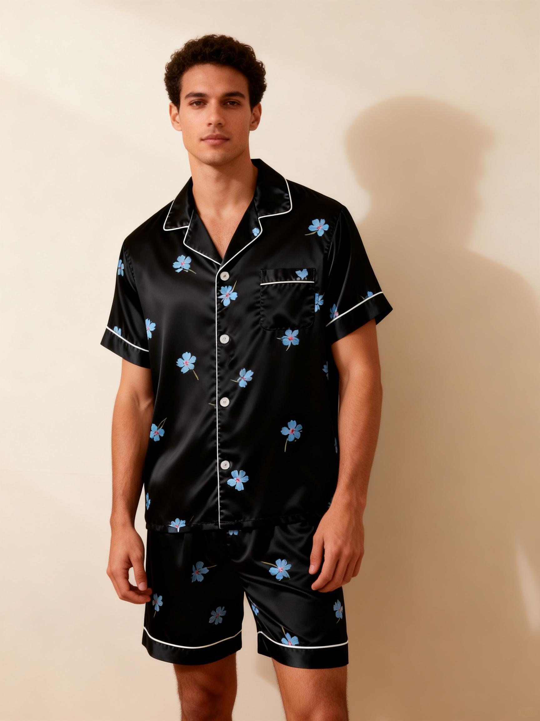Silky Satin Sleepwear for Him & Her ¨C Classic Matching Set