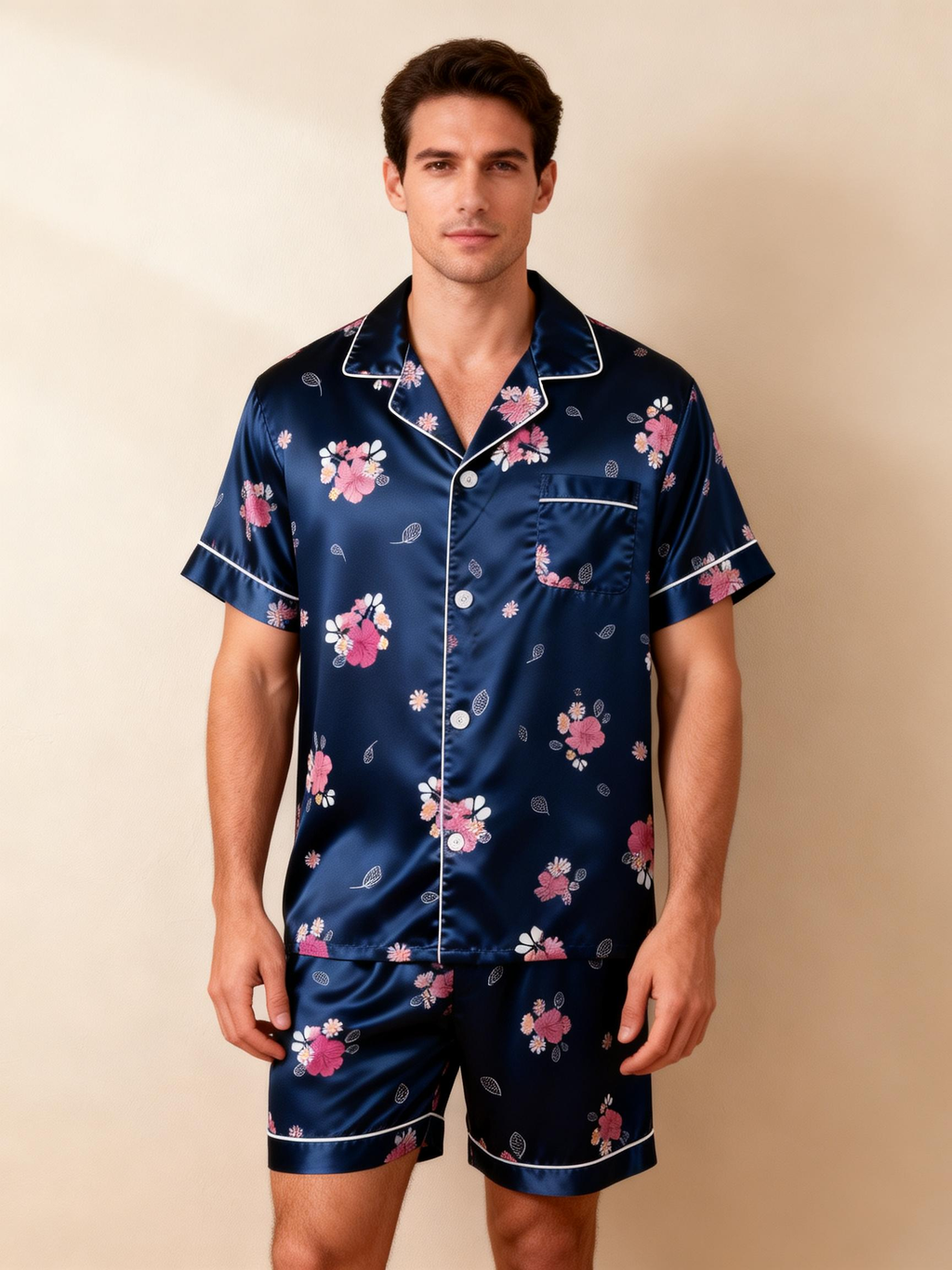 Silky Satin Couple Pajamas ¨C Soft & Shimmery Sleepwear