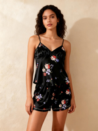 Silky Satin Couple Sleep Set ¨C Short & Stylish
