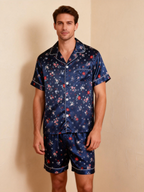 Romantic Silky Sleepwear for Couples ¨C Satin Pajama Set