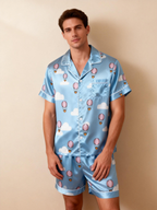 Silky Satin Pajama Short Set ¨C Luxurious Couple Gift