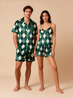 Classic Couple Sleepwear in Smooth Satin