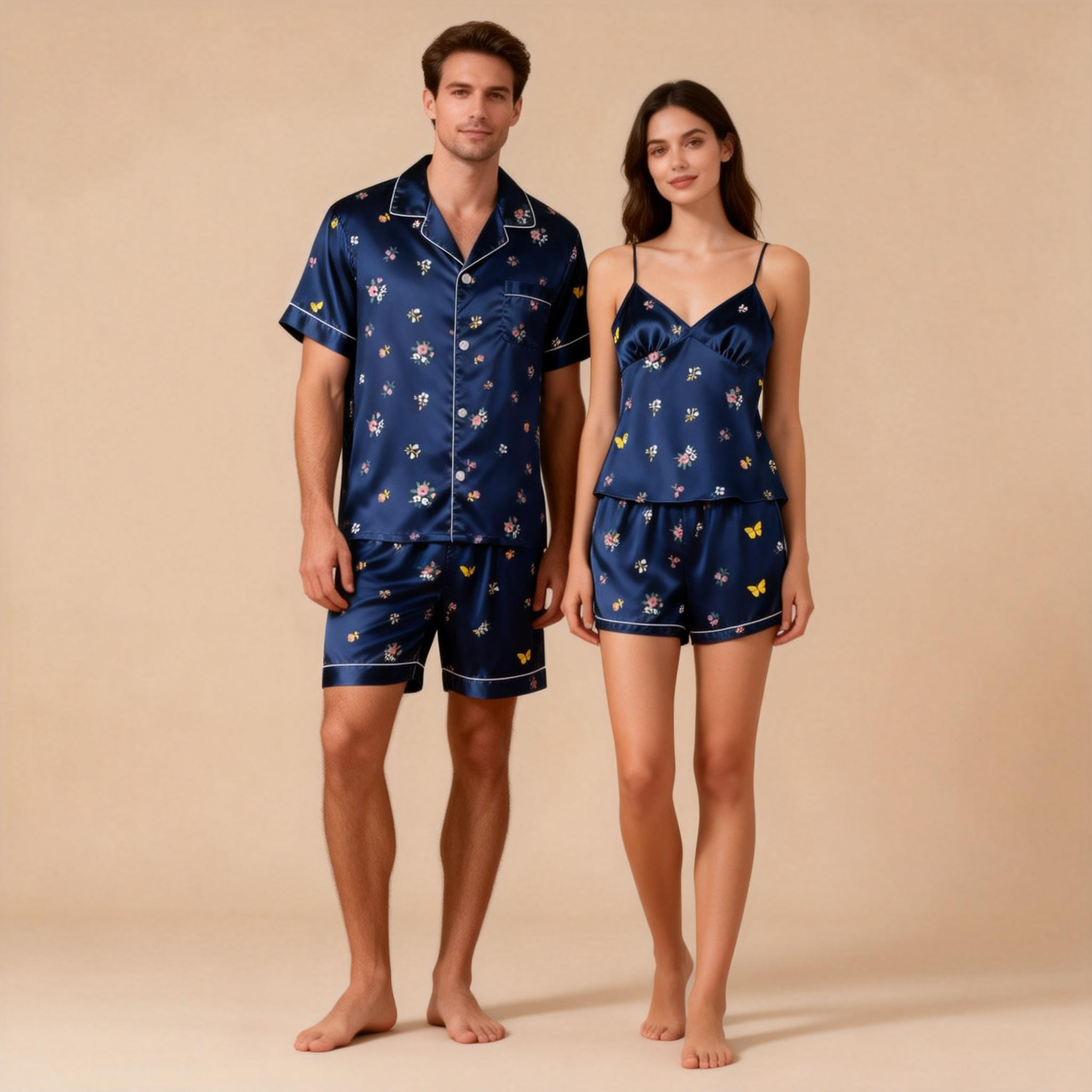 Silky Satin Pajamas for Two ¨C Luxurious Sleep Experience