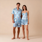 Silky Satin Pajama Short Set ¨C Luxurious Couple Gift