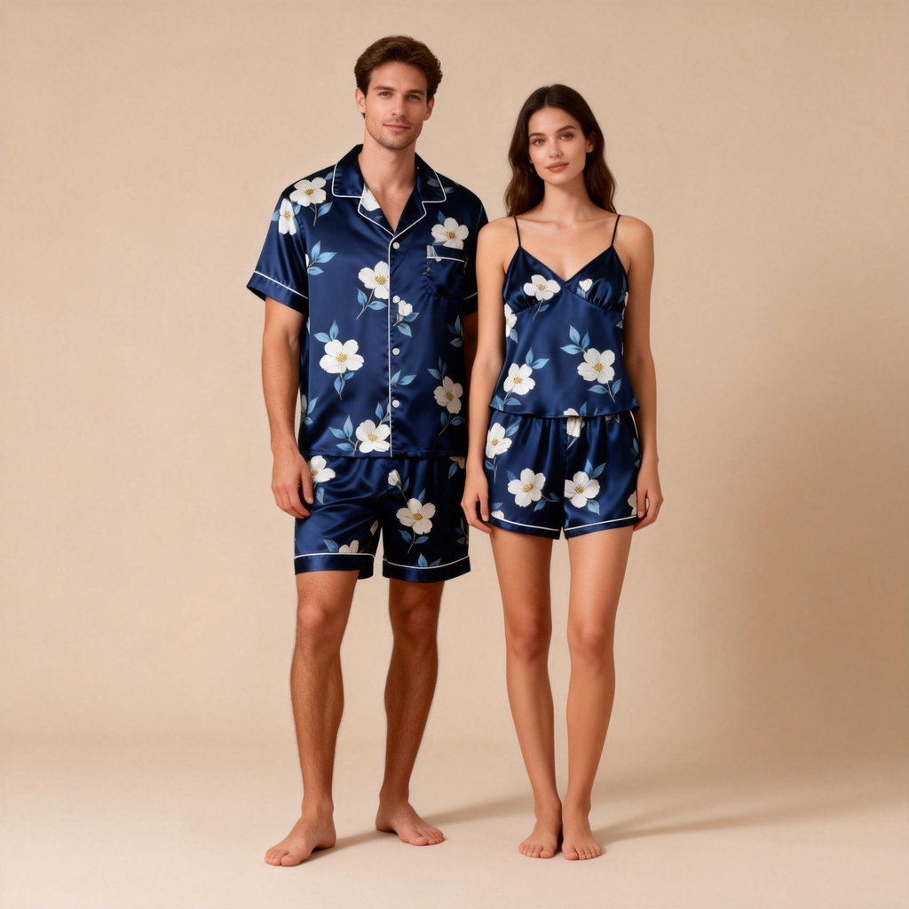 Silky Soft Satin Pajamas for Couples ¨C Sleep in Luxury