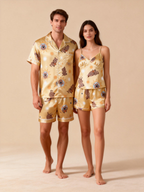 Couple's Essential: Satin Pajamas for a Good Night's Sleep